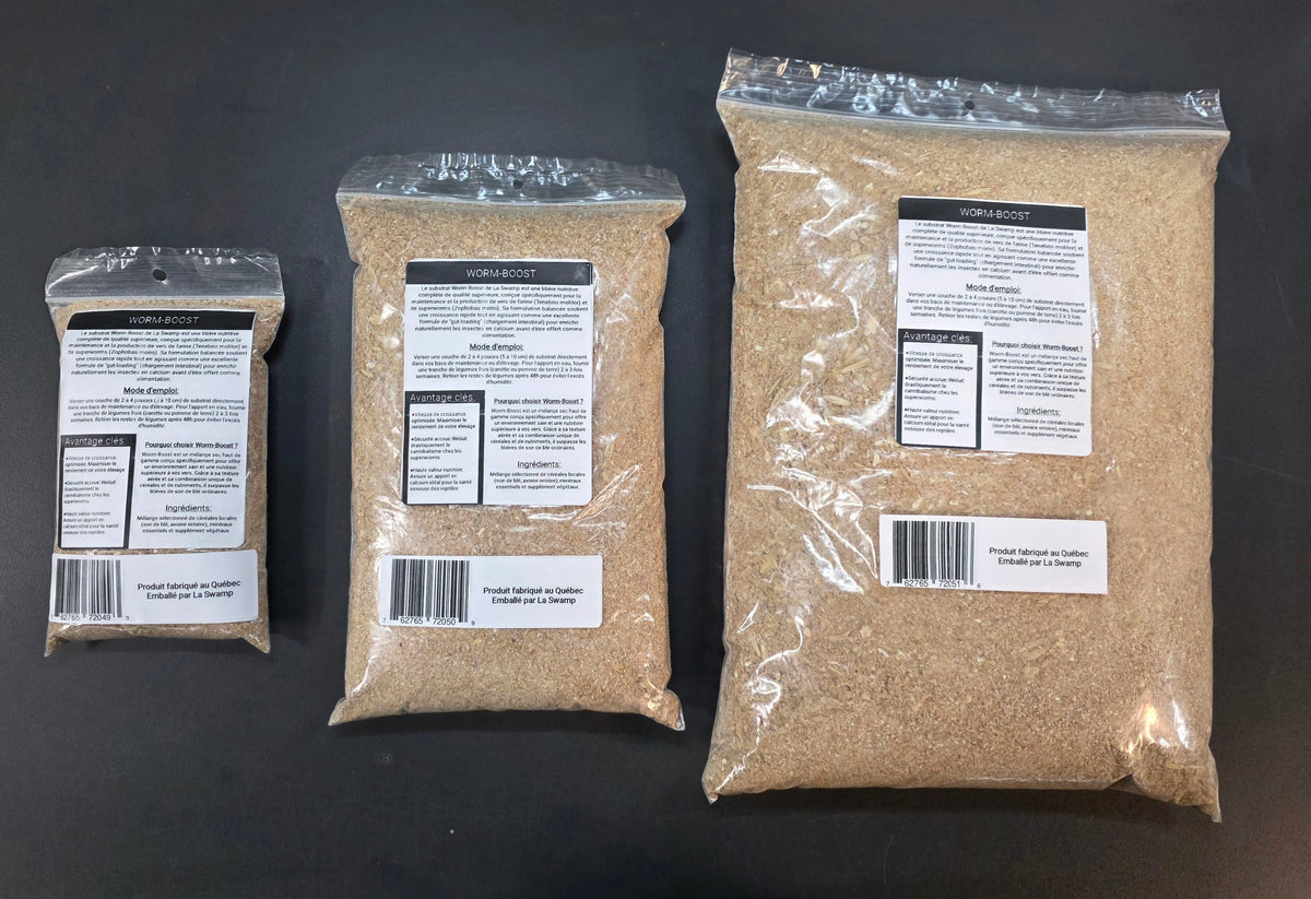 Worm-Boost (1,2kg) - Substrat & Nourriture Premium pour Vers